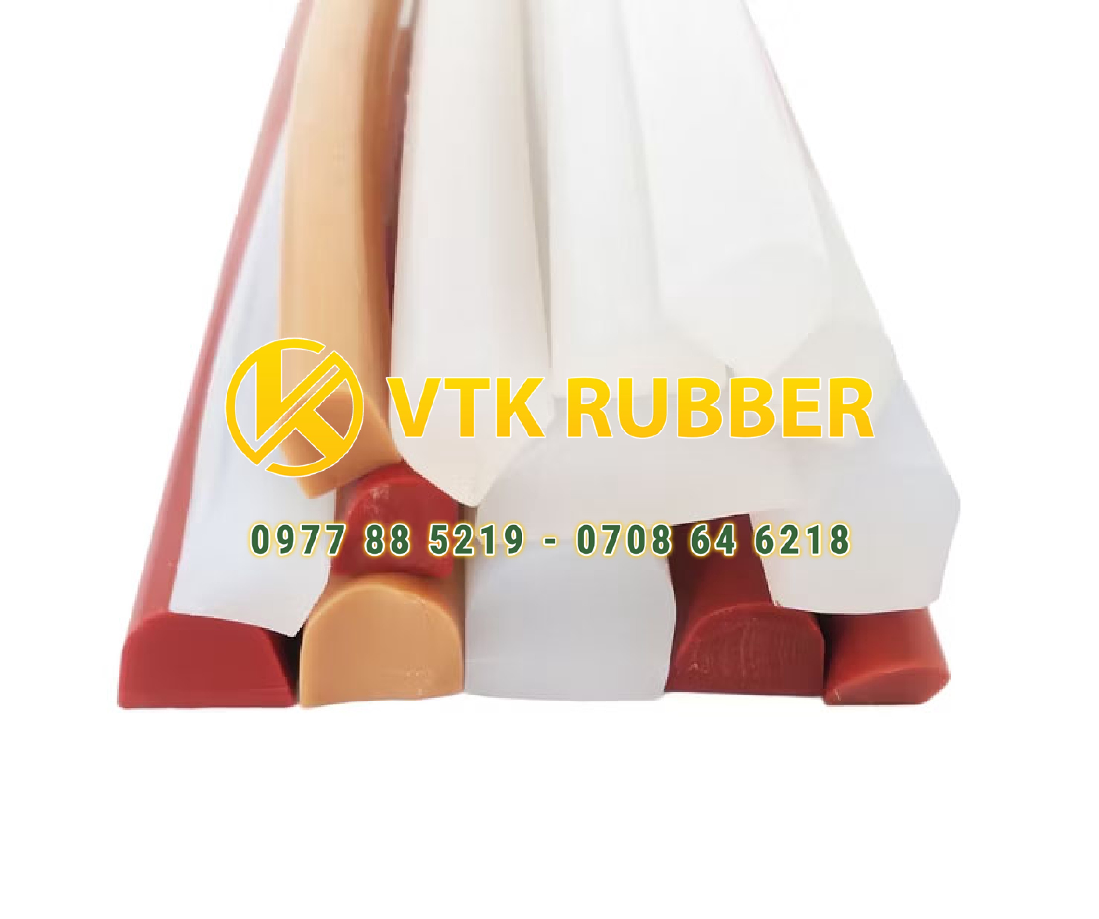 Gioăng silicon cao su trắng chịu nhiệt chữ D