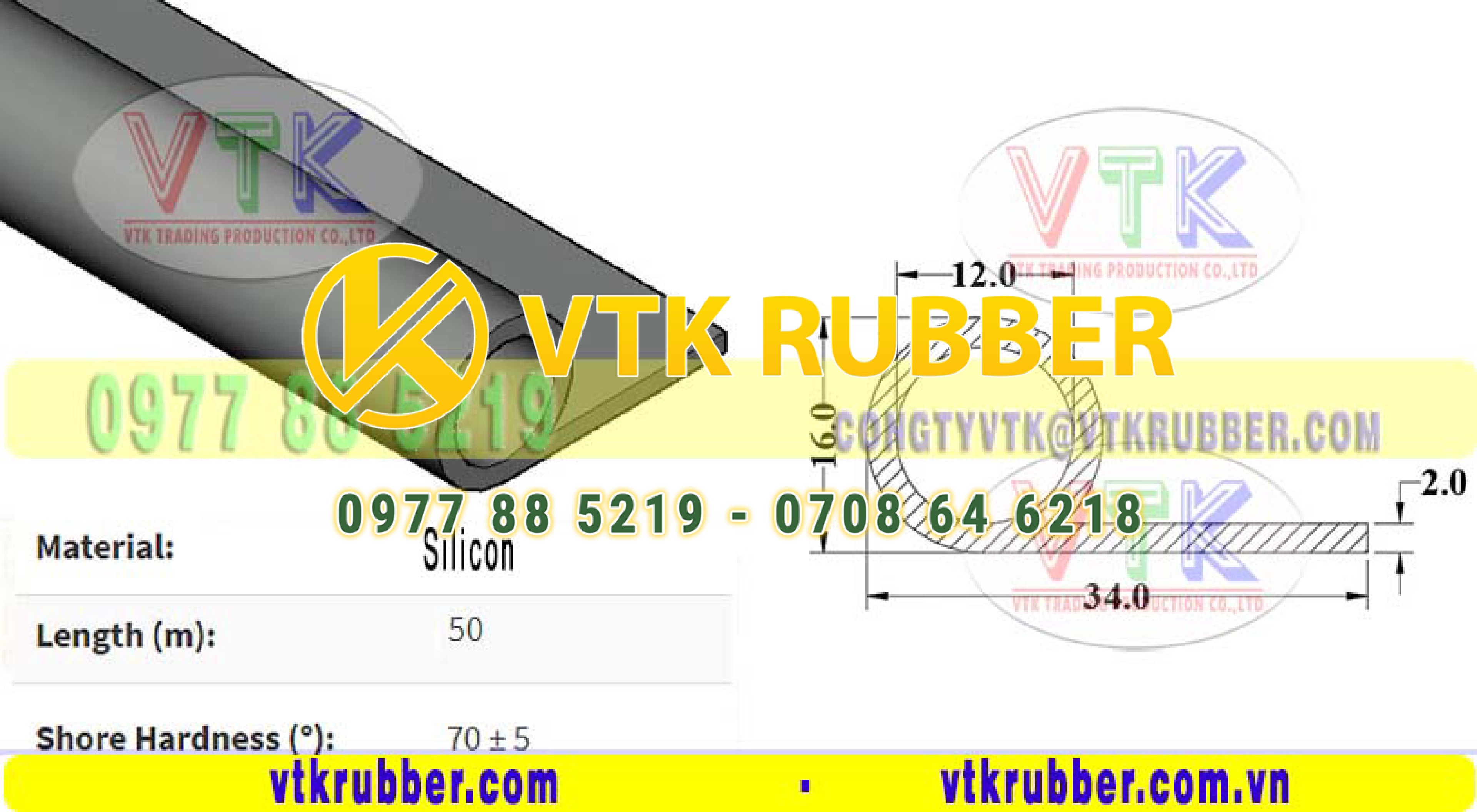 Công ty bán gioăng cao su silicon trắng chịu nhiệt chữ P Thanh Hoá