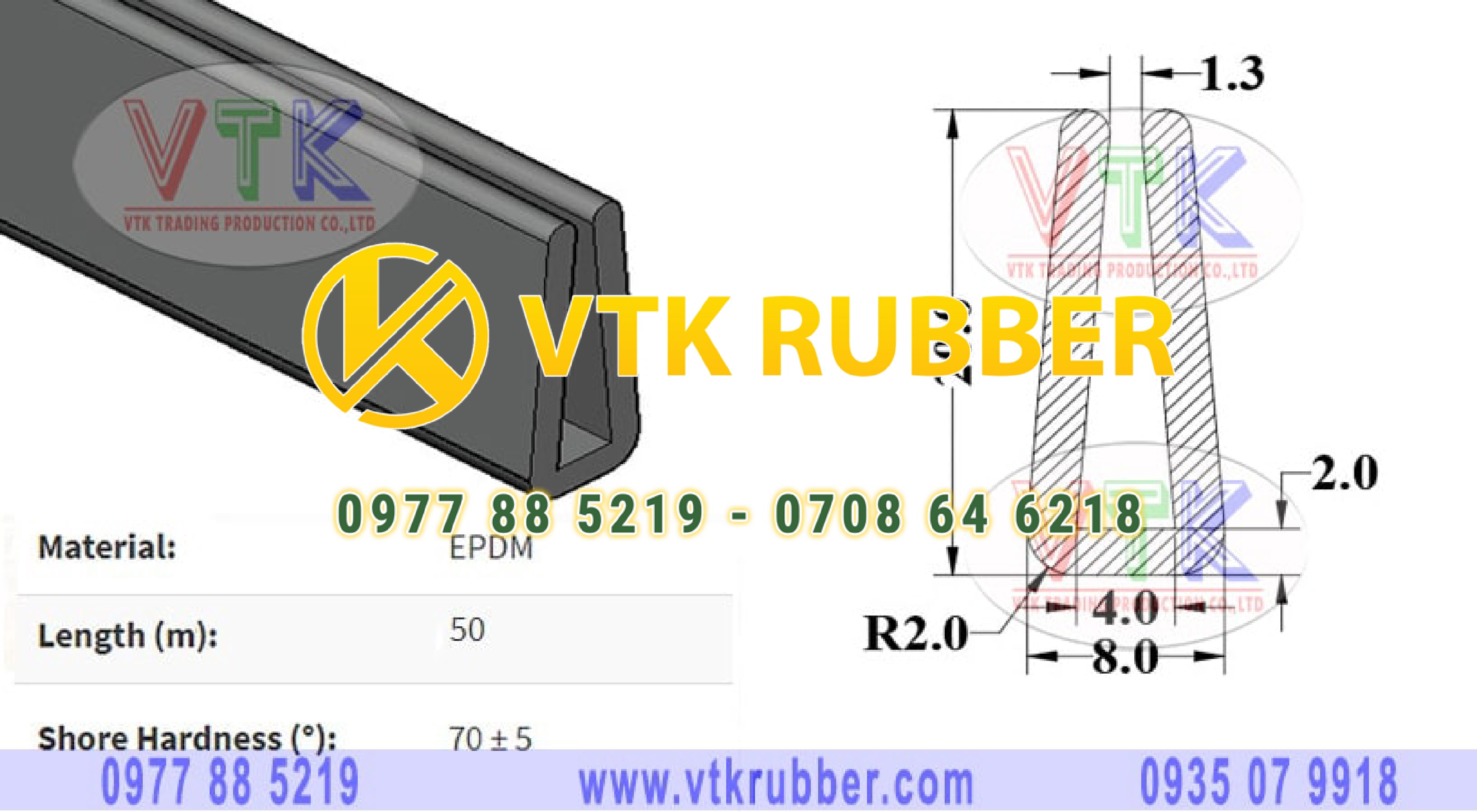 Nơi bán ron cao su chữ U ở Điện Biên