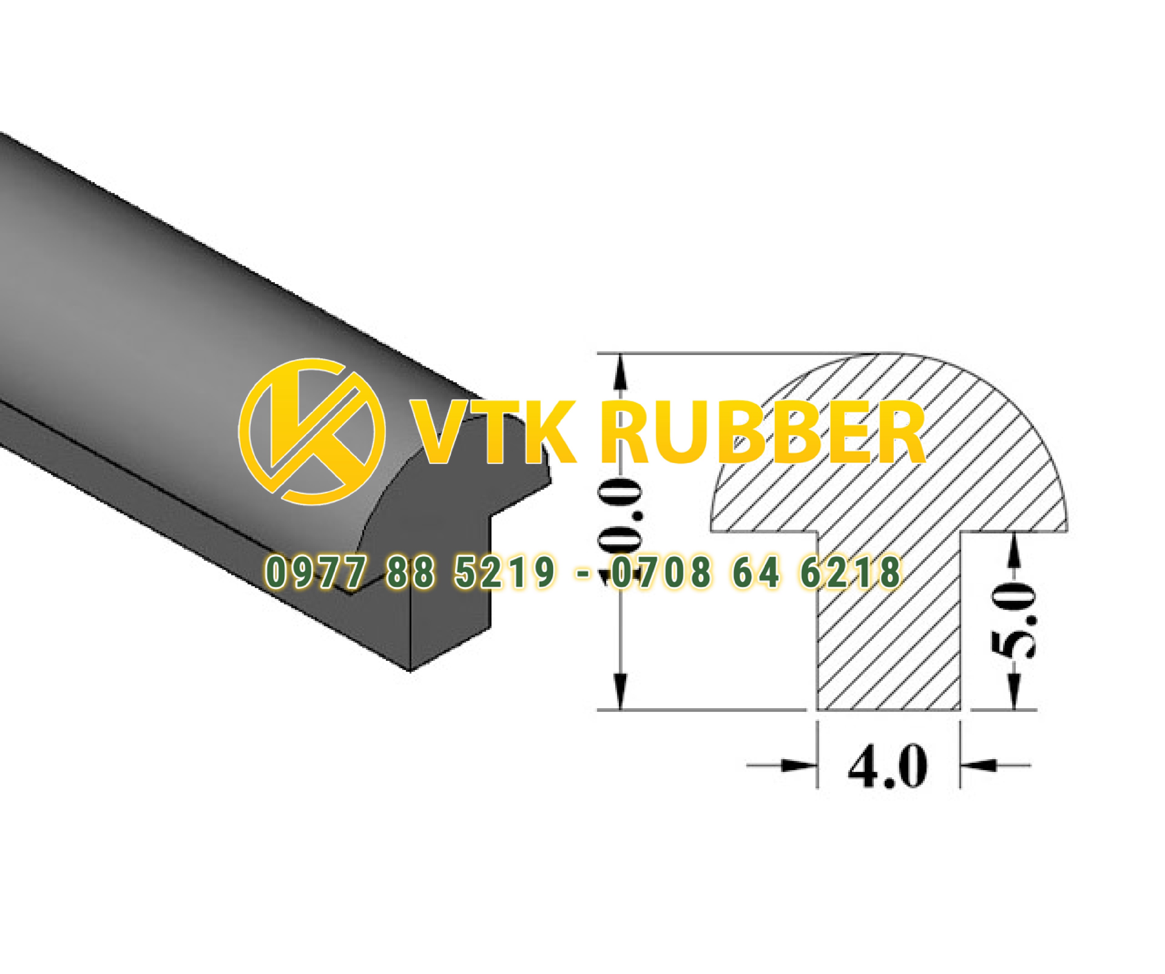 Xưởng sản xuất ron cao su chịu nhiệt chữ T ở Kiên Giang