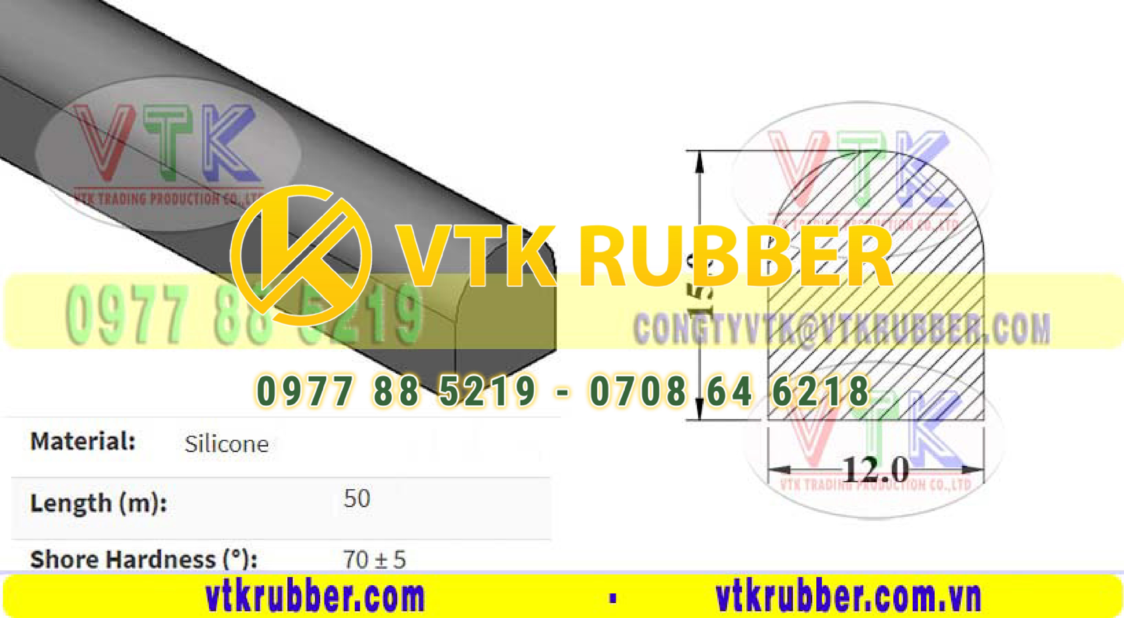 Nơi bán gioăng silicon chịu nhiệt chữ D Bà Rịa-Vũng Tàu