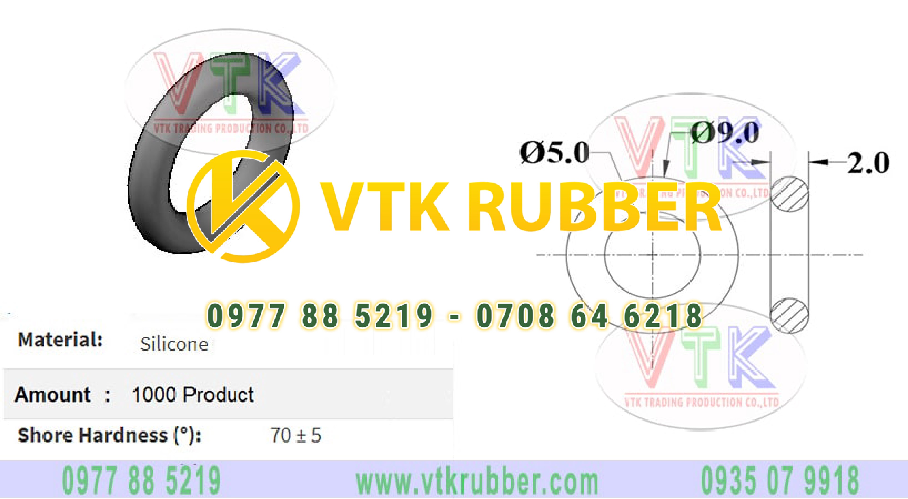 Oring silicone chịu nhiệt màu đỏ