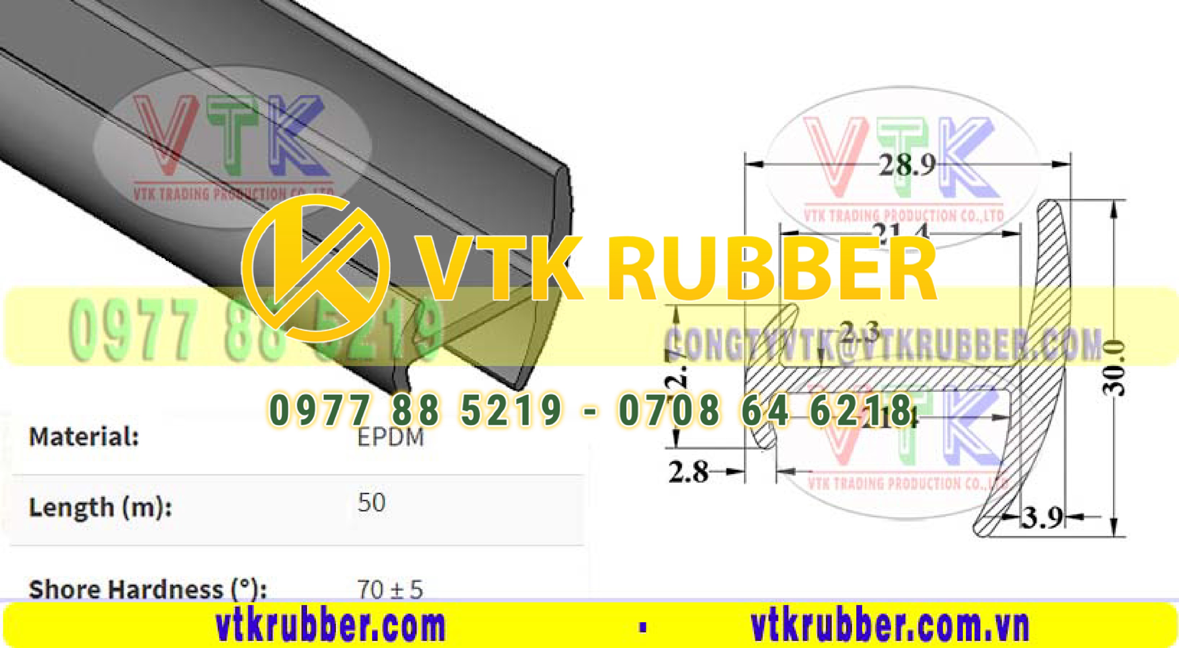 Địa điểm bán gioăng đệm cao su chữ I cho thùng xe ở Đồng Nai