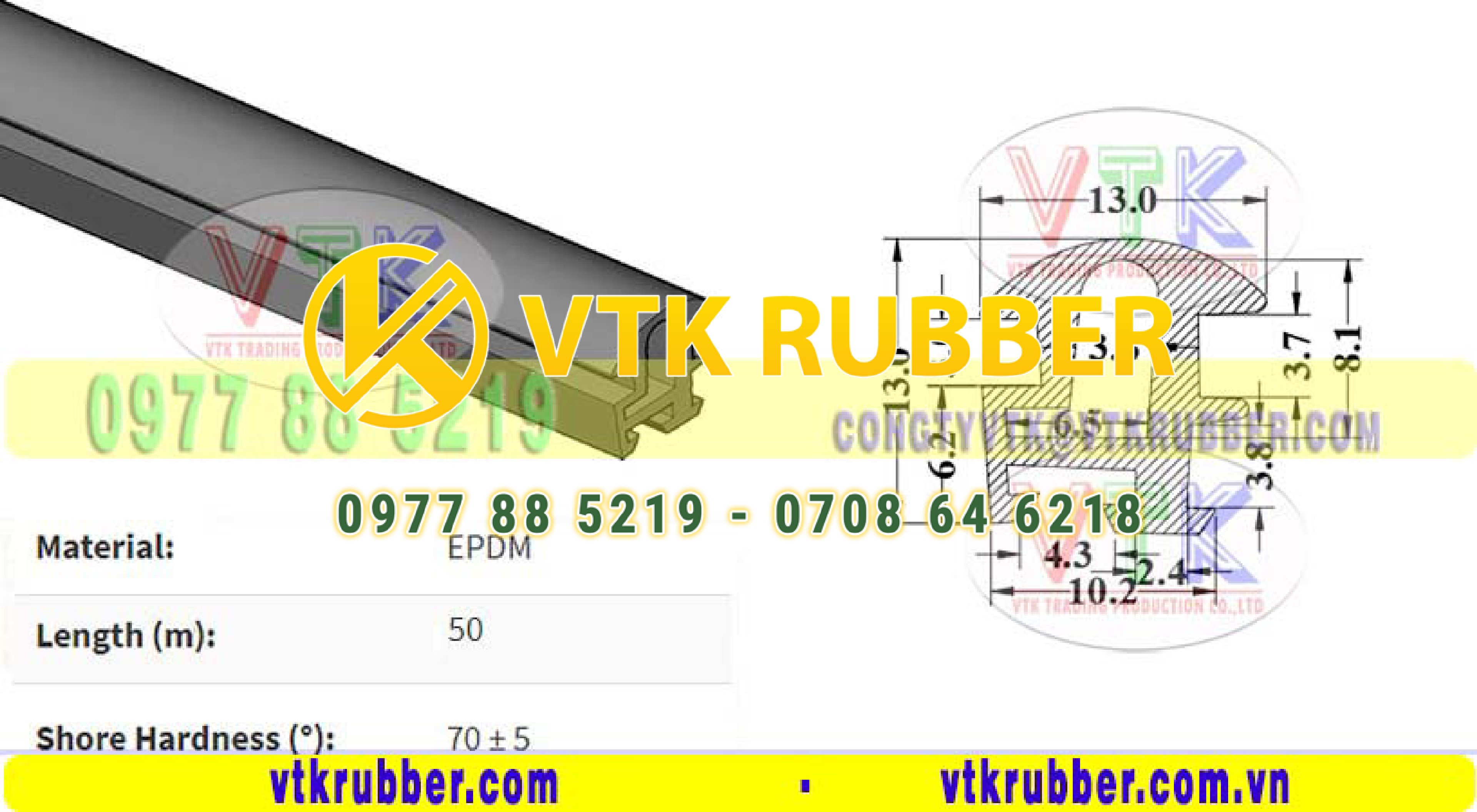 Gioăng cao su kính xây dựng ở Cần Thơ