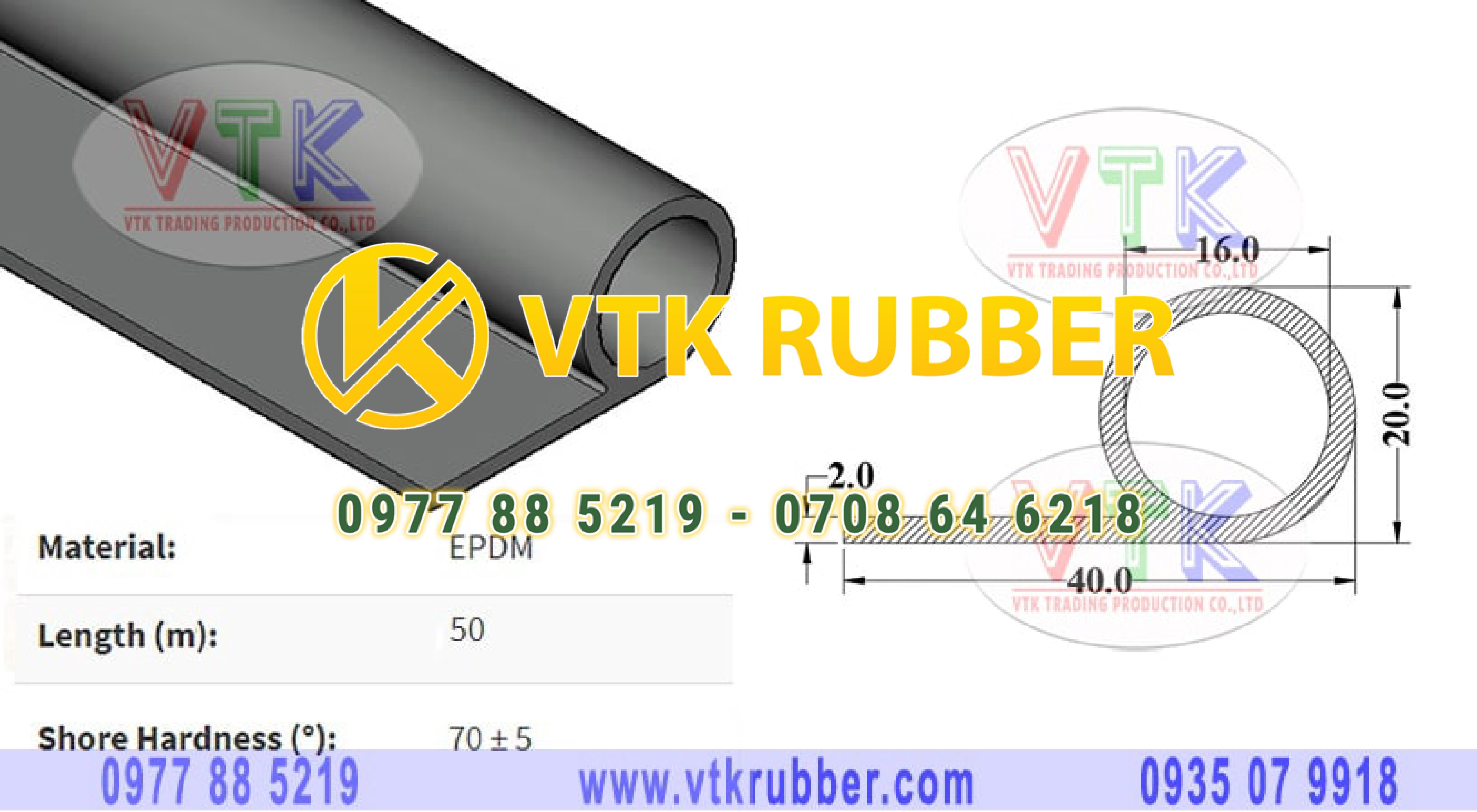 Nơi sản xuất ron silicon chữ P màu đen ở Hưng Yên