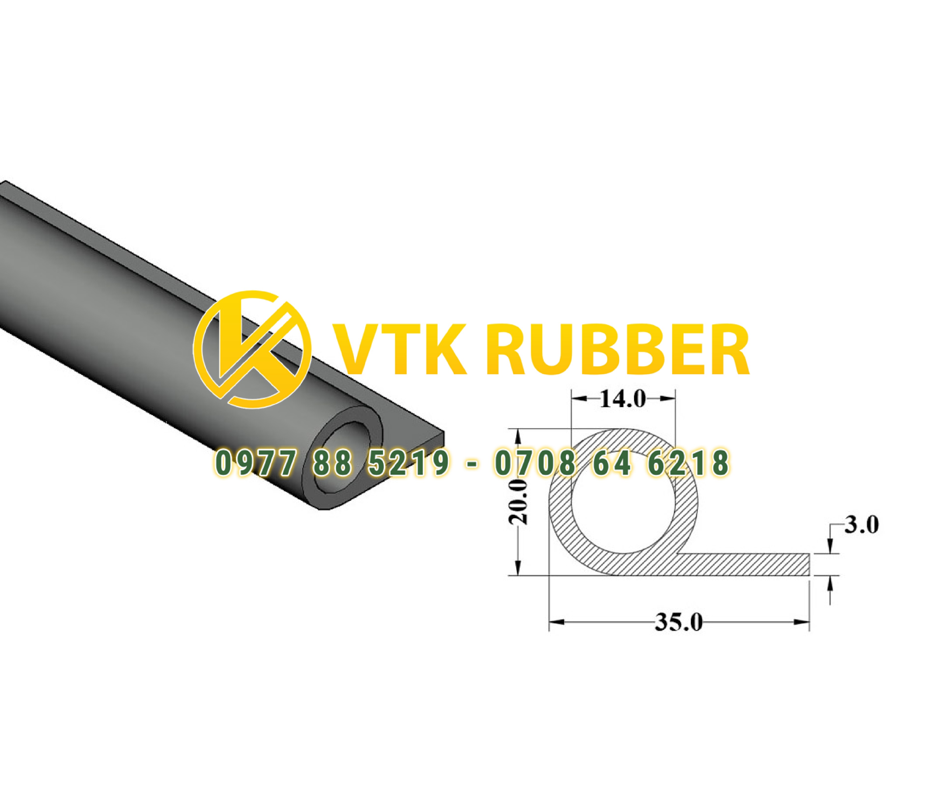 Nơi gioăng cao su thủy điện chữ P ở Thái Bình