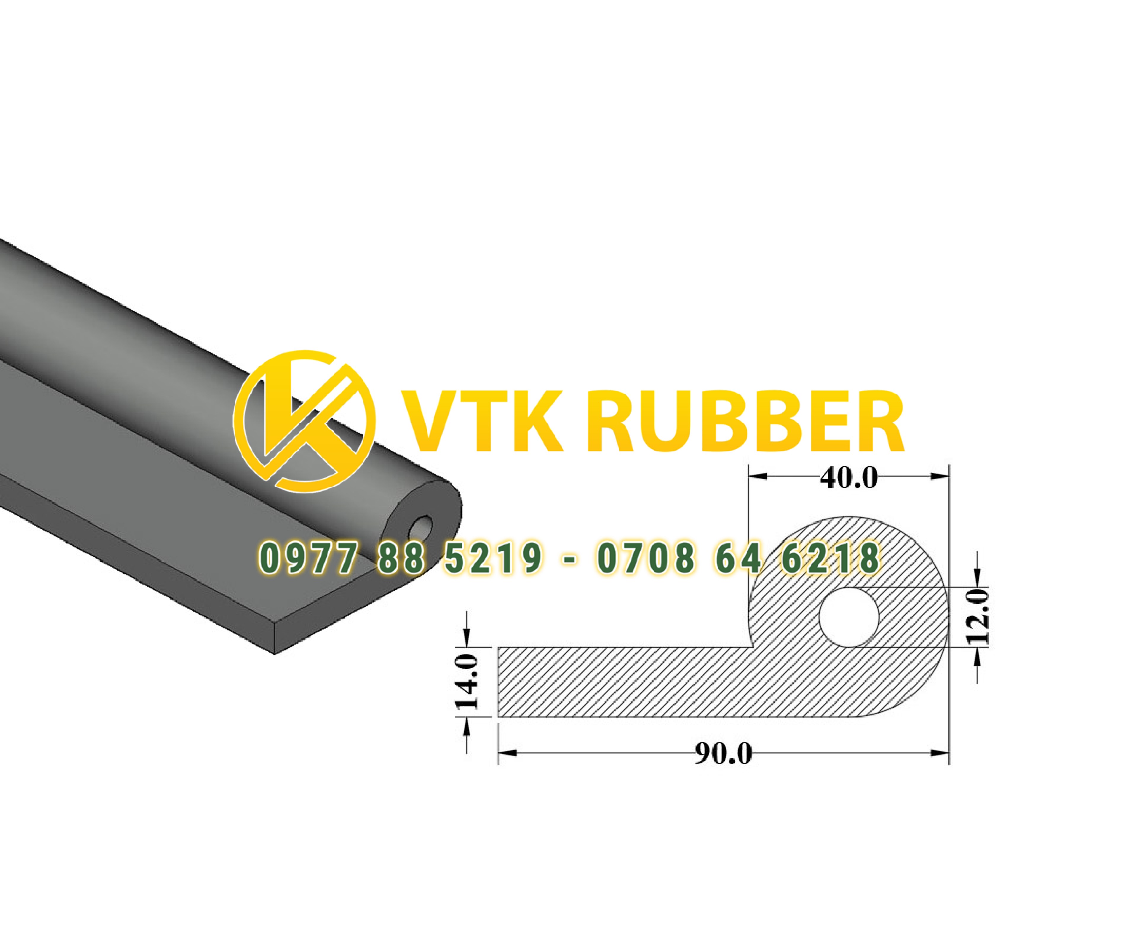 Cở sở báo giá gioăng cao su củ tỏi, chữ P ở Hải Phòng