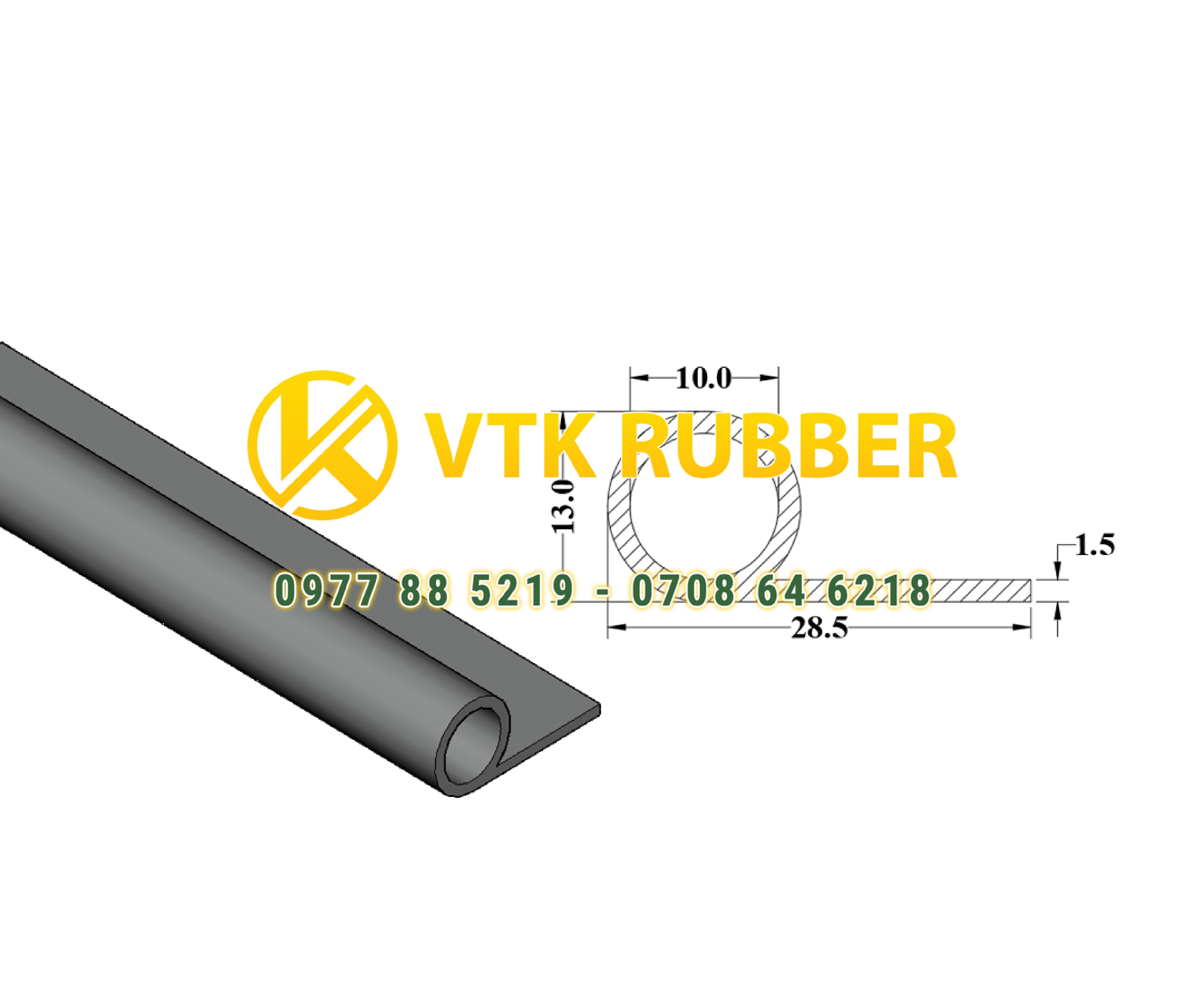 Bán gioăng cao su chữ P, củ tỏi chịu nhiệt ở Hà Nam