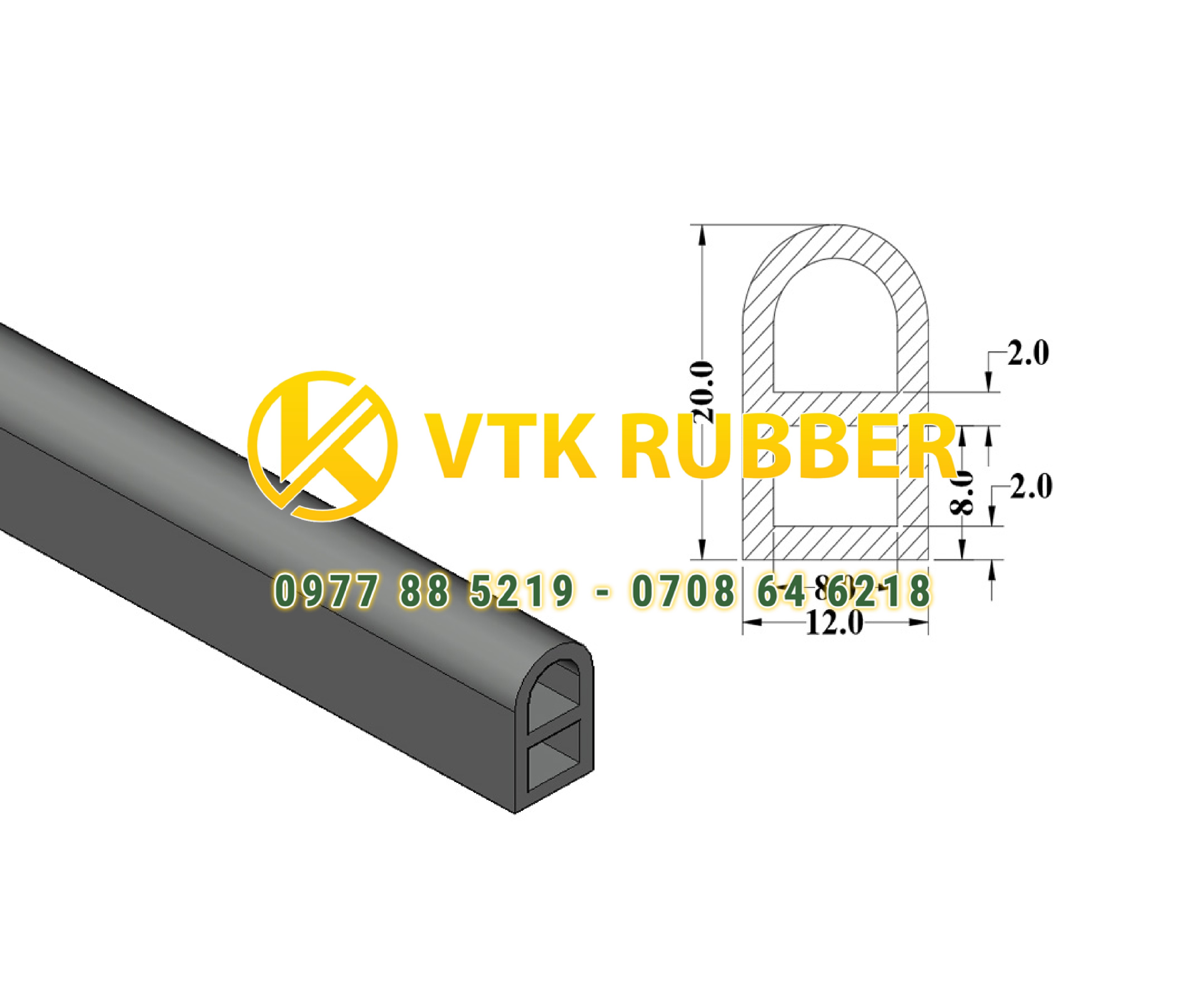 Báo giá ron silicon màu đỏ chữ D ở Quảng Ninh