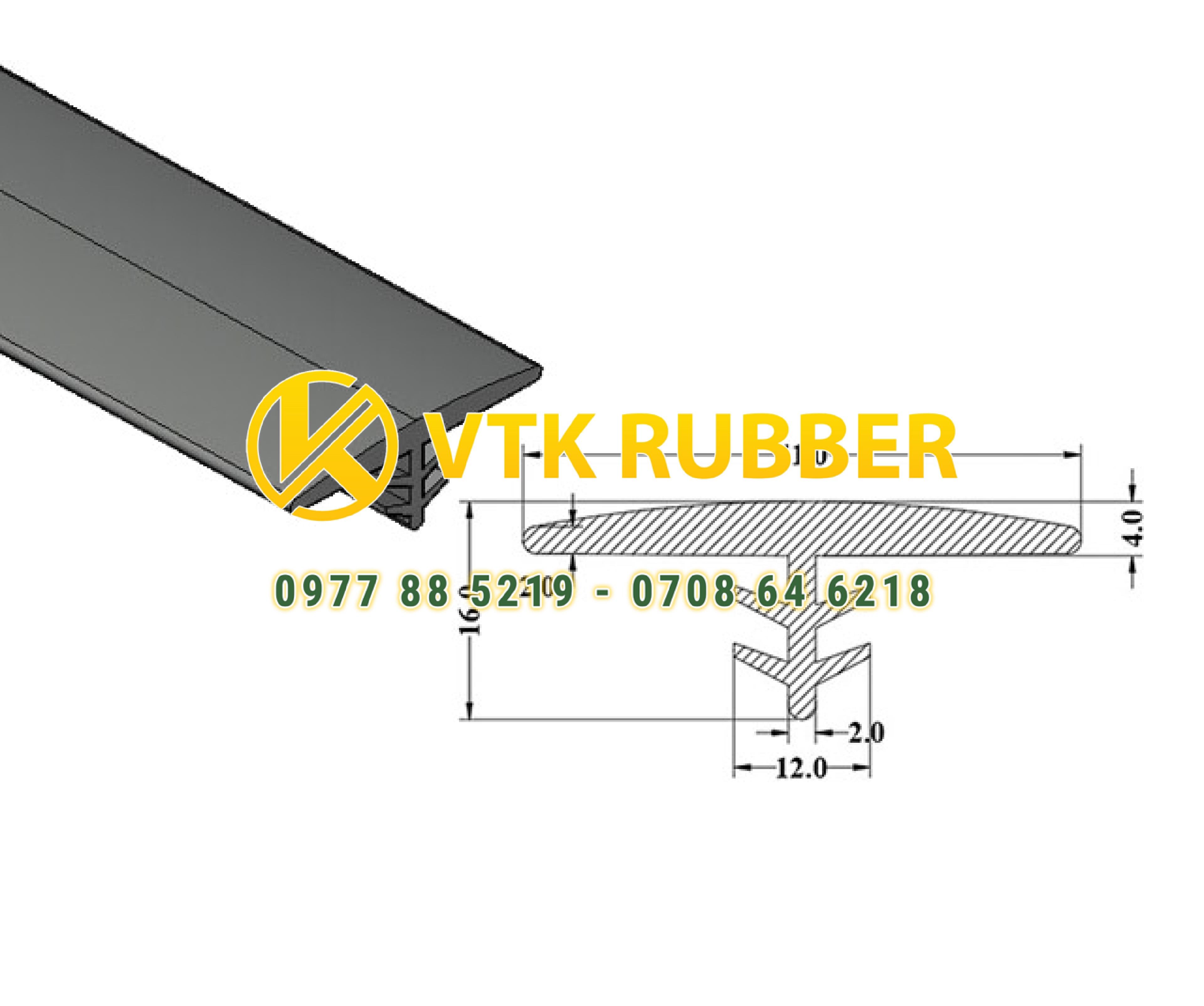 Địa chỉ gioăng silicon trắng chữ T ở Tuyên Quang