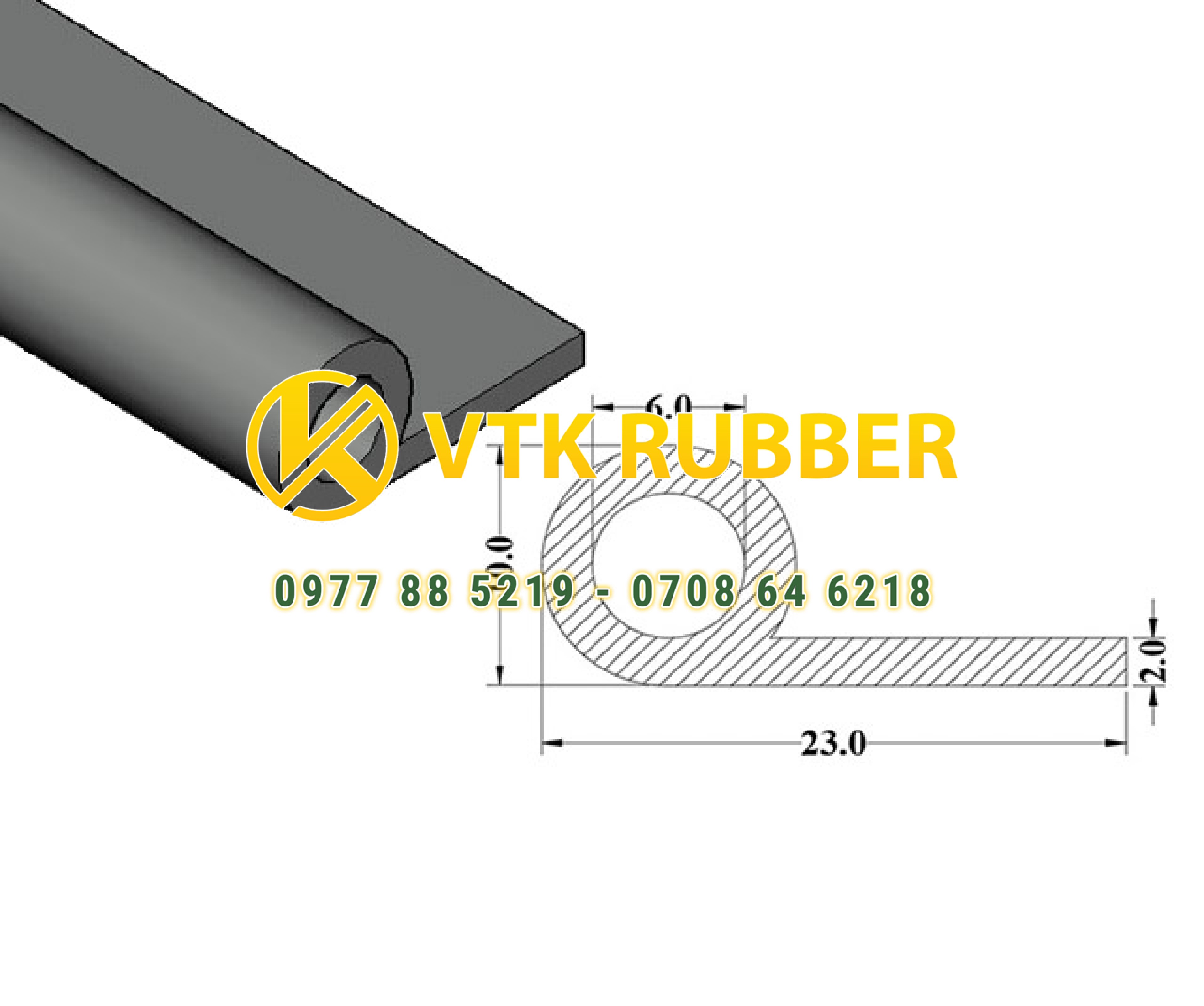 Xưởng cung cấp gioăng silicon chịu nhiệt chữ P Hà Giang