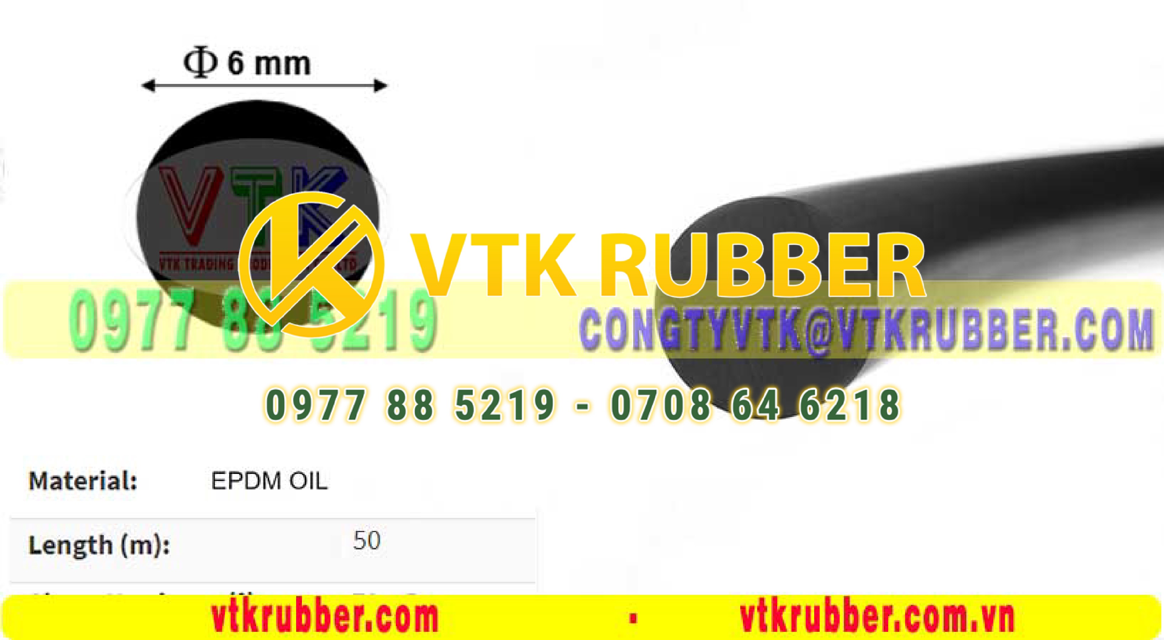 Dây ron cao su chịu dầu phi 6mm