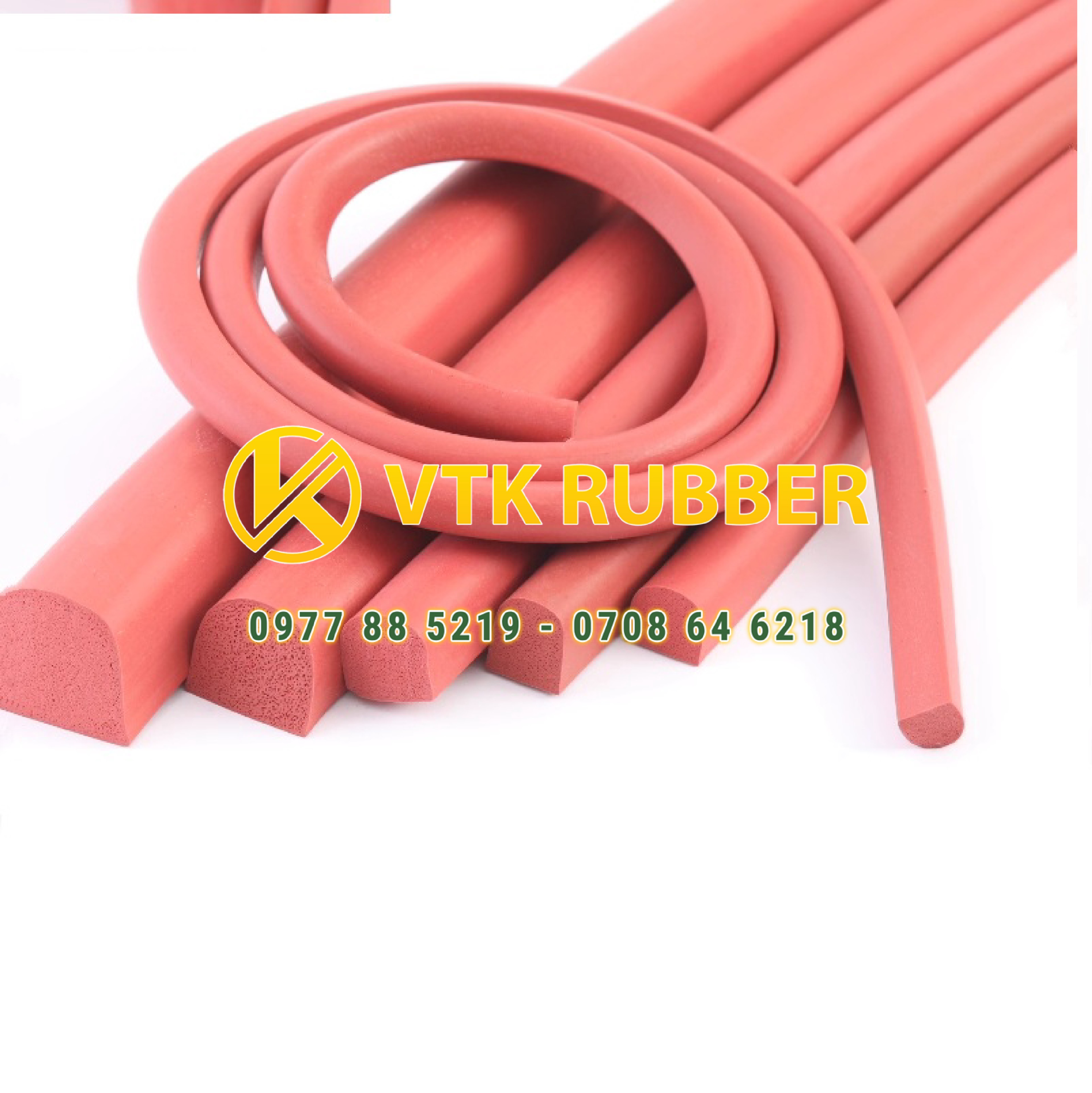 Ron silicon xốp đỏ chữ D – Chịu nhiệt cao, chống rung hiệu quả