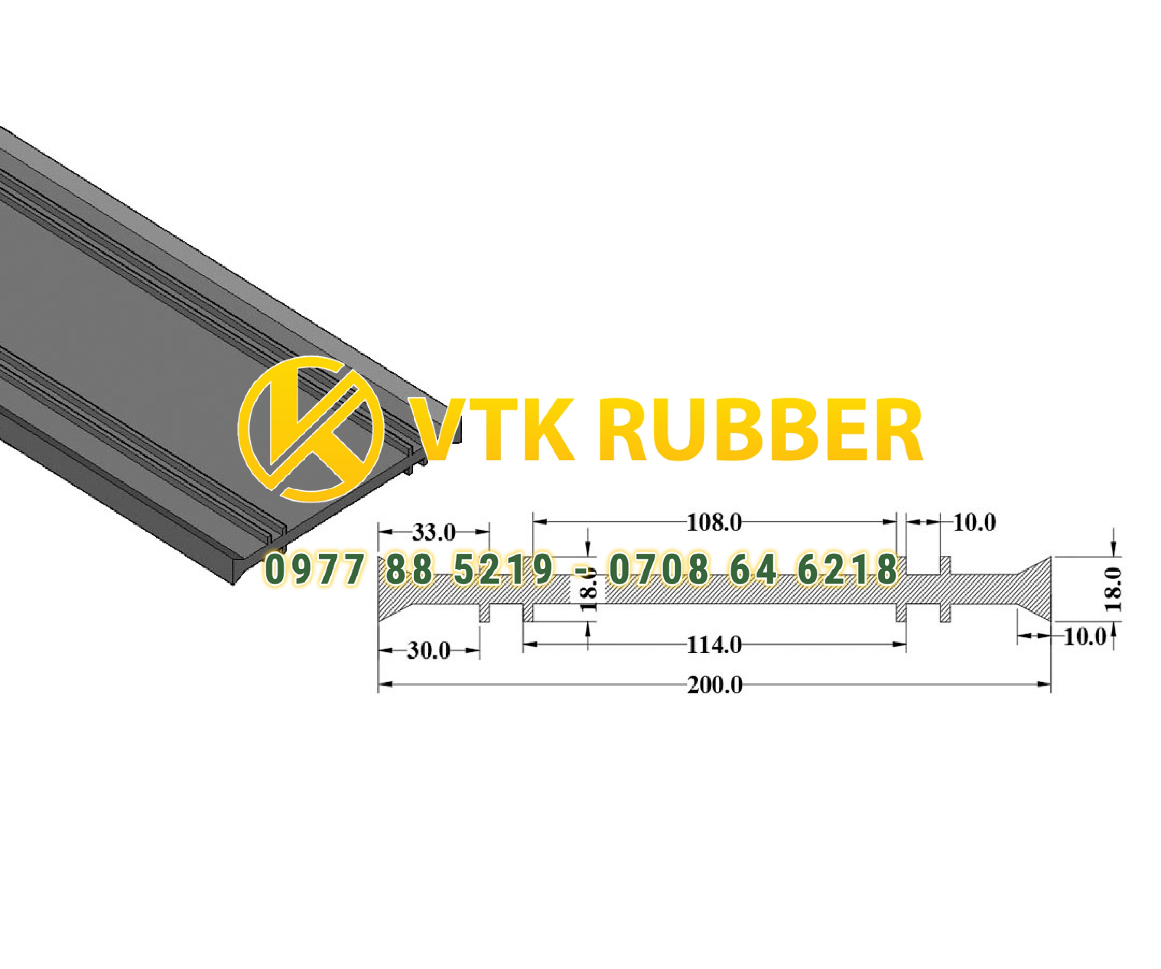 Gioăng cao su chặn nước chân cửa ở Bạc Liêu