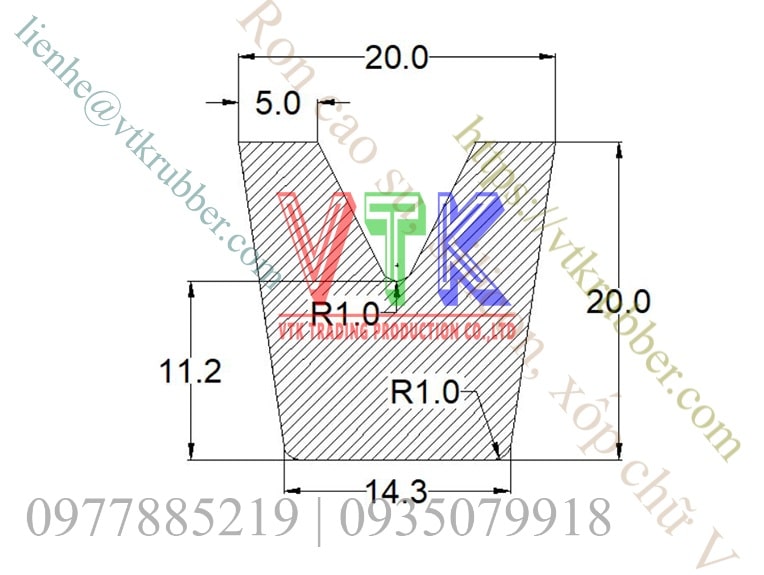 ban ve ky thuat ron nep cao su silicon xop chu V 02 min