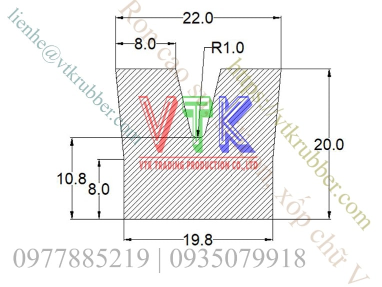 ban ve ky thuat ron nep cao su silicon xop chu V 04 min