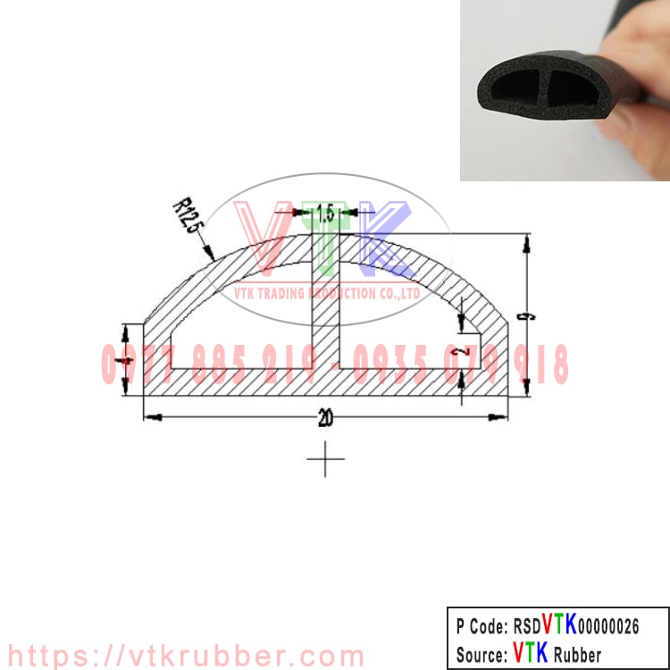 gioang cao su silicon xop chu d RSDVTK00000026