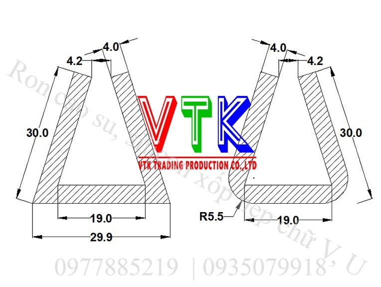 ron cao su silicon xop chiu luc chu u v 14 min
