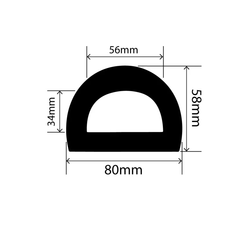 Nhận cắt, ép, đùn ron chữ D theo mẫu khách hàng, đa dạng màu sắc và độ cứng theo ứng dụng thực tế