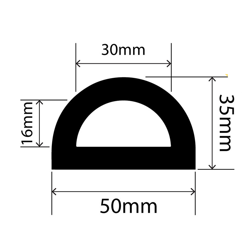 Ron chữ D giúp làm kín cửa kho lạnh, ngăn thất thoát nhiệt, tiết kiệm điện và bảo quản hàng hóa hiệu quả