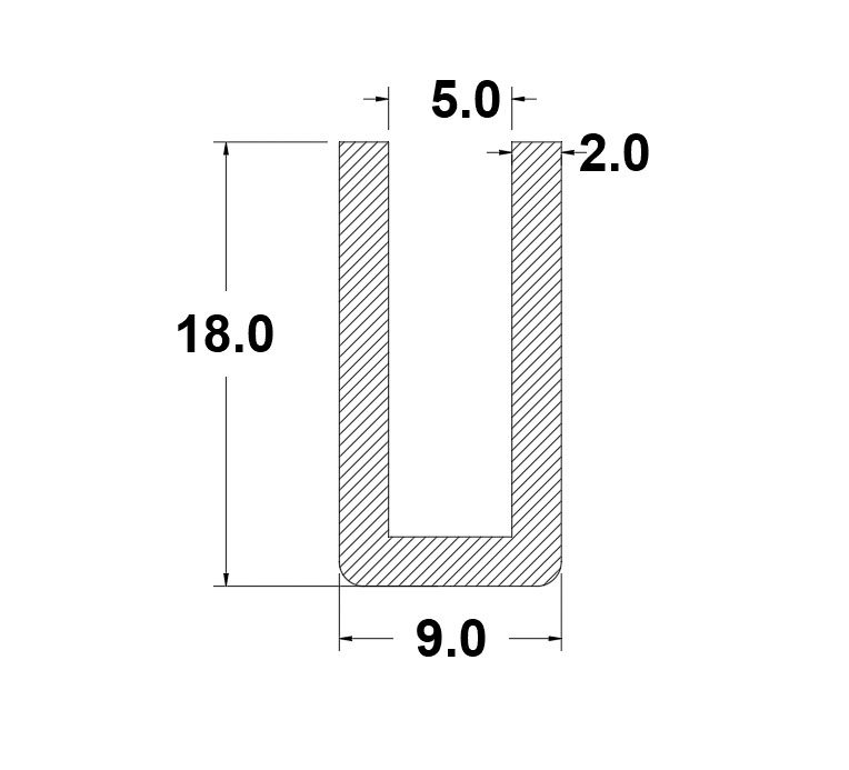 Sản phẩm làm từ silicon cao cấp, chịu nhiệt lên đến 250°C, giúp làm kín khe hở, chống nước, chống bụi, đảm bảo độ bền và tính thẩm mỹ cho nẹp kính