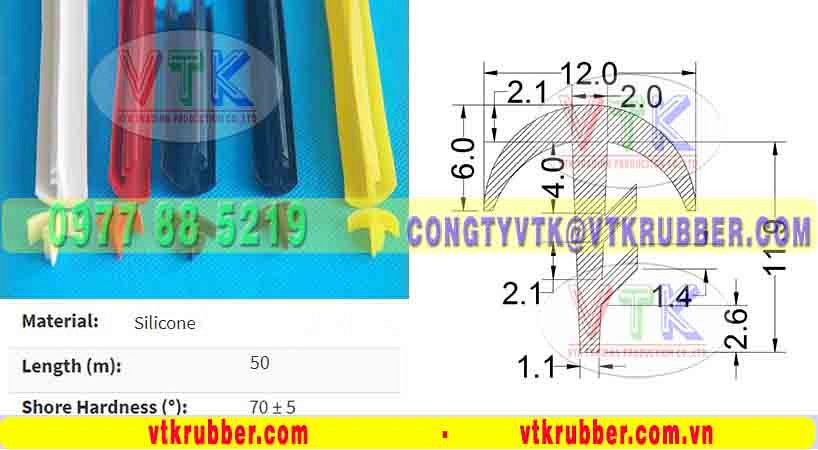 Dây ron làm kín khí bằng silicone