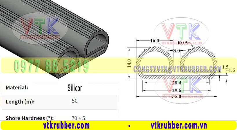 Roan silicon chữ E ở Nam Định