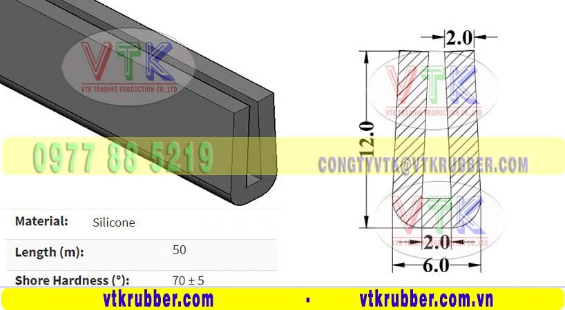 Nơi gia công gioăng silicon chữ U, chữ V chèn cửa kính ở Đồng Tháp