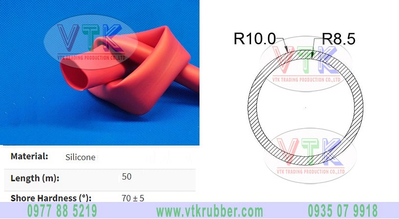 Ong silicon mau do chiu nhiet