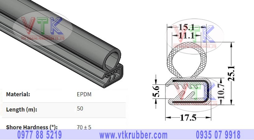 Ron cao su có lớp kẽm, lớp xốp ở Quảng Trị