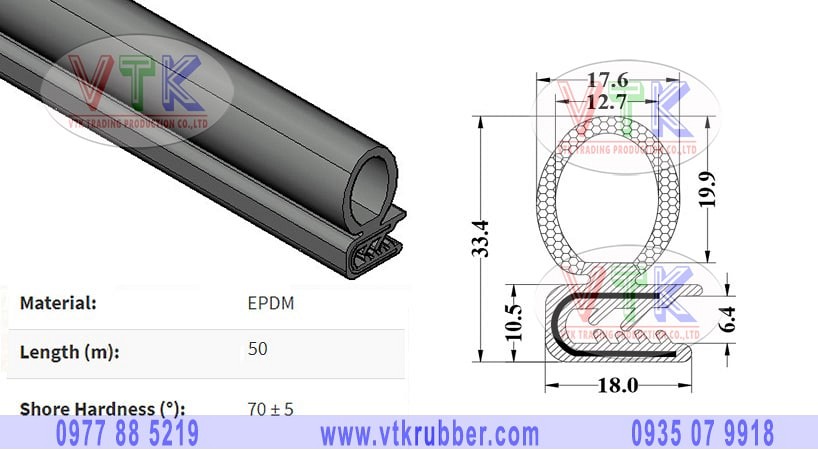 Cơ sở bán ron cao su có lớp kẽm ở Thừa Thiên Huế
