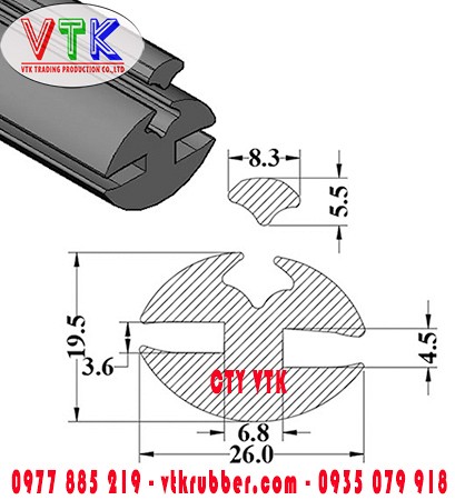 Gioăng cao su nẹp cửa kính ở Gia Lai