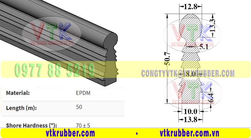 Địa chỉ bán gioăng cao su EPDM chịu lực chữ I ở Bình Phước