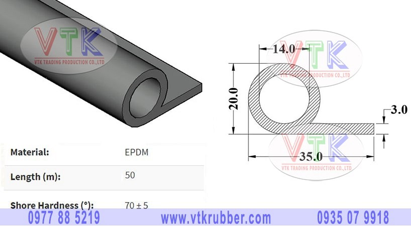 Nơi gioăng cao su thủy điện chữ P ở Thái Bình