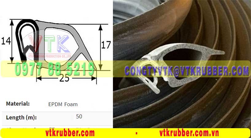 Ron cao su xốp bọc kẽm - 10028