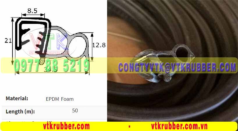 Ron cao su xốp bọc kẽm - 10034