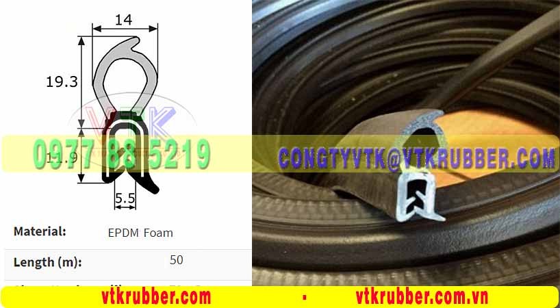 Ron cao su xốp bọc kẽm - 10036
