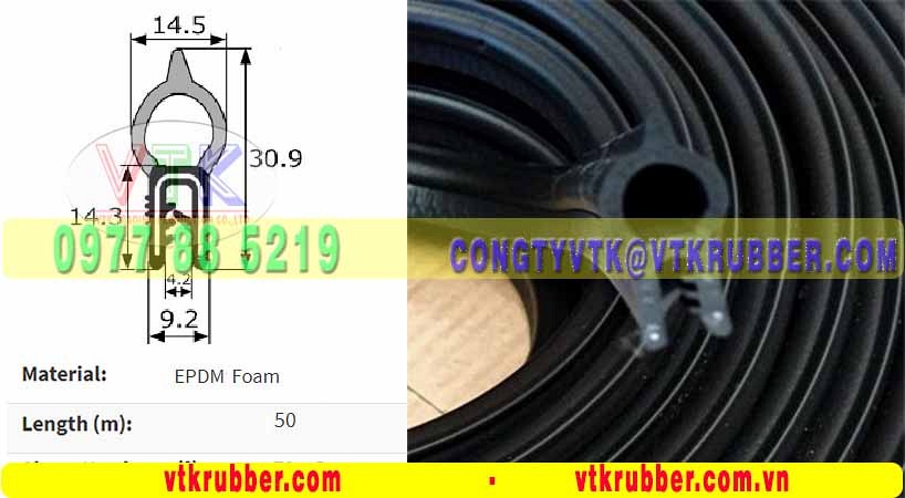 Ron cao su xốp bọc kẽm - 10038