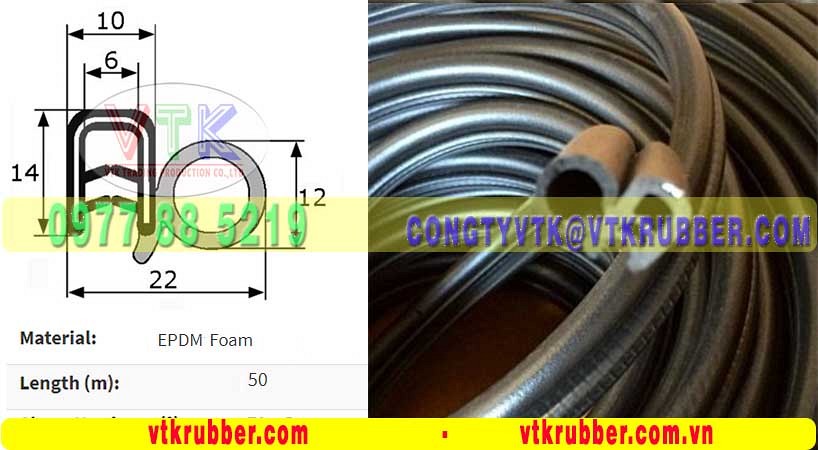 Ron cao su xốp bọc kẽm - 10043