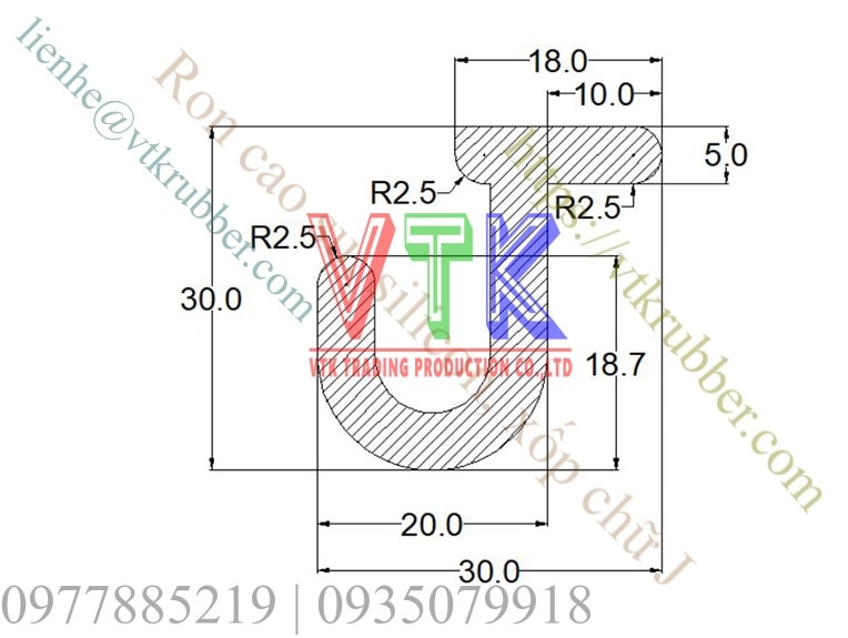 ban ve ky thuat ron nep cao su silicon xop chu J 03 min