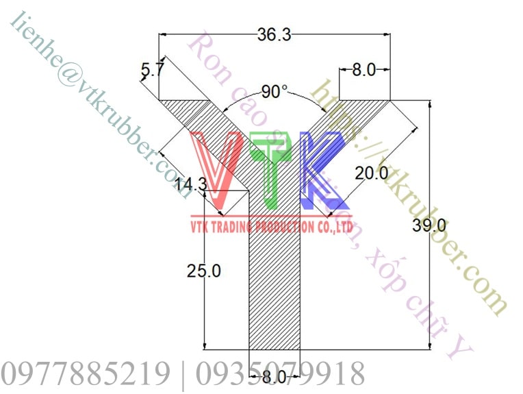 ban ve ky thuat ron nep cao su silicon xop chu Y 04 min