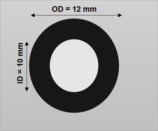 ong cao su id10mmxod12mm