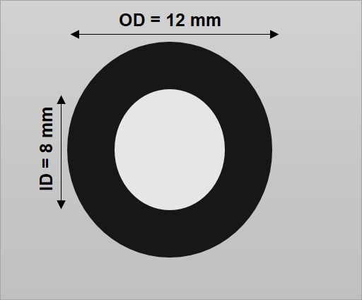 ong cao su id8mmxod12mm